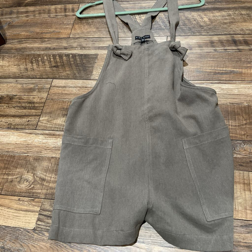 Cotton Linen Short Overall