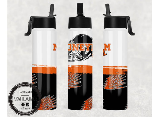 Custom football waterbottle