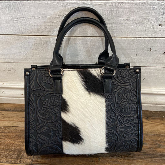 Wrangler - hair on hide cow tote