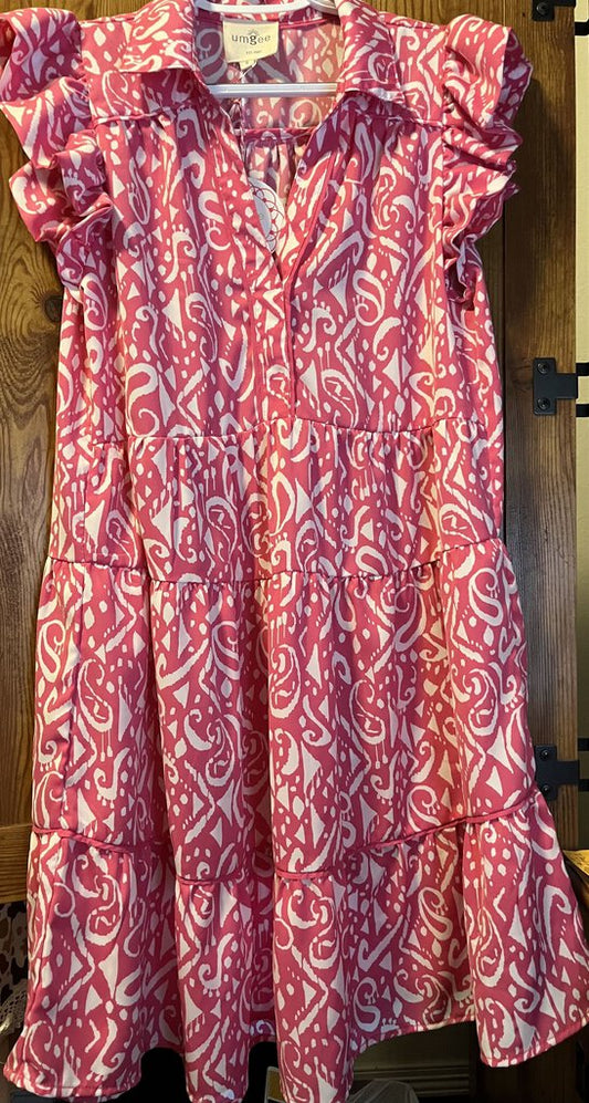 UMGEE LADY PINK SWIRL DRESS