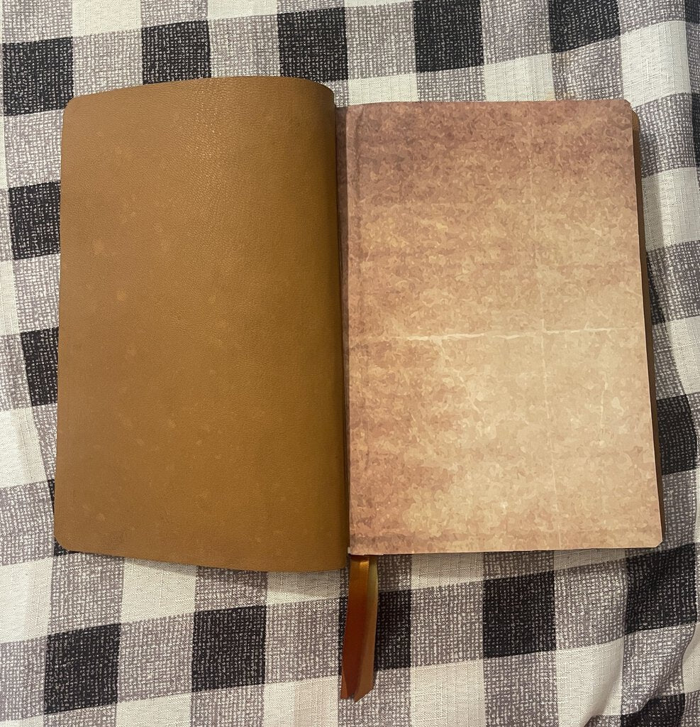 Paul's Missionary Journey Bible Rebind Rustic Brown Goatskin