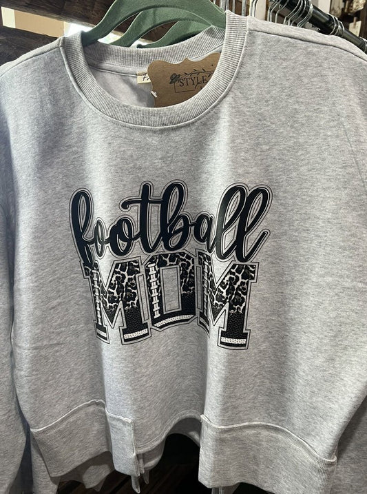 Cheetah Football cut out sweatshirt