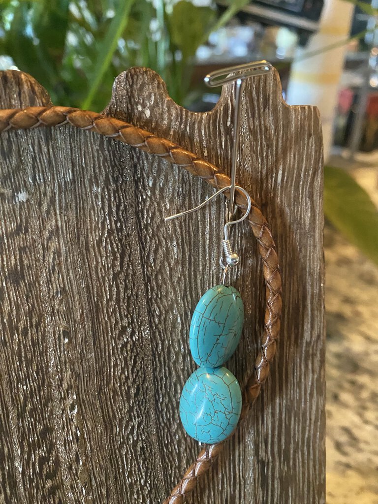 Earrings, Dangle Turquoise