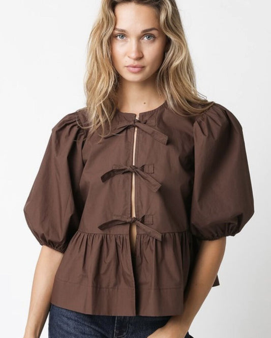 Alice Front Bow Top