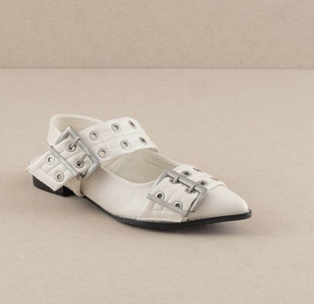 Harlow- Buckled Ballet Flat