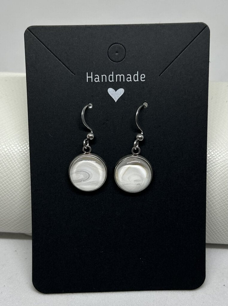 Earrings Sm White