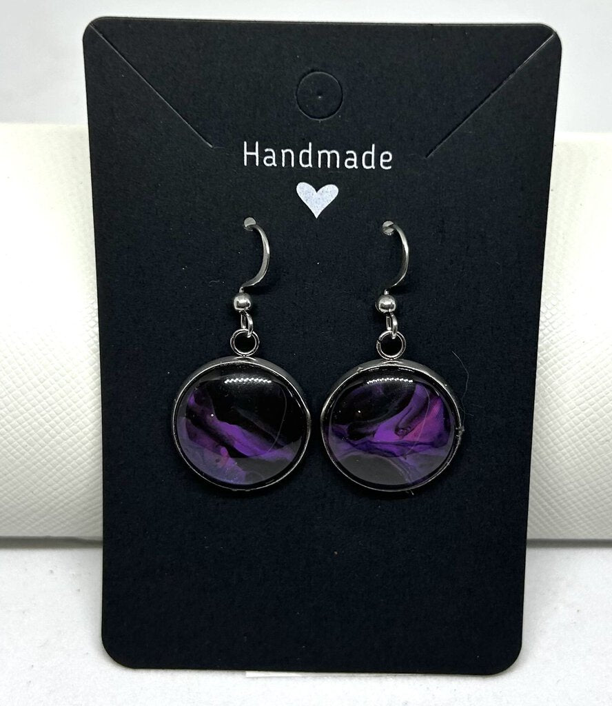 Earrings M purple