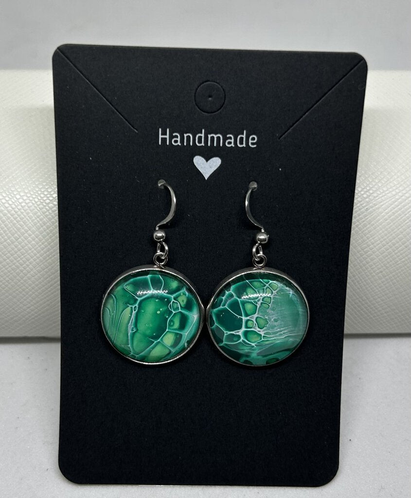 Earrings Lg Green