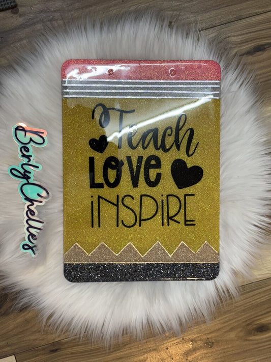 CLIPBOARD TEACH LOVE INSPIRE