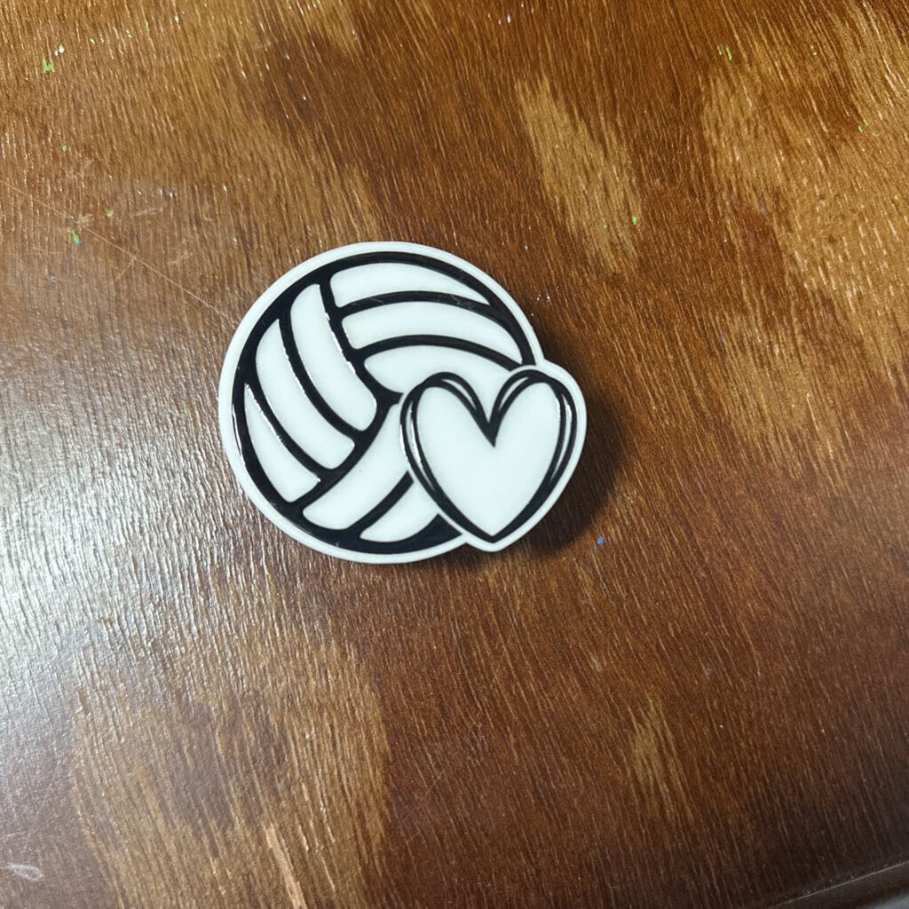 Bogg Charm - Volleyball w/ Heart