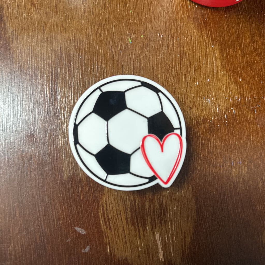 Bogg Charm - Soccer ball w/ Heart