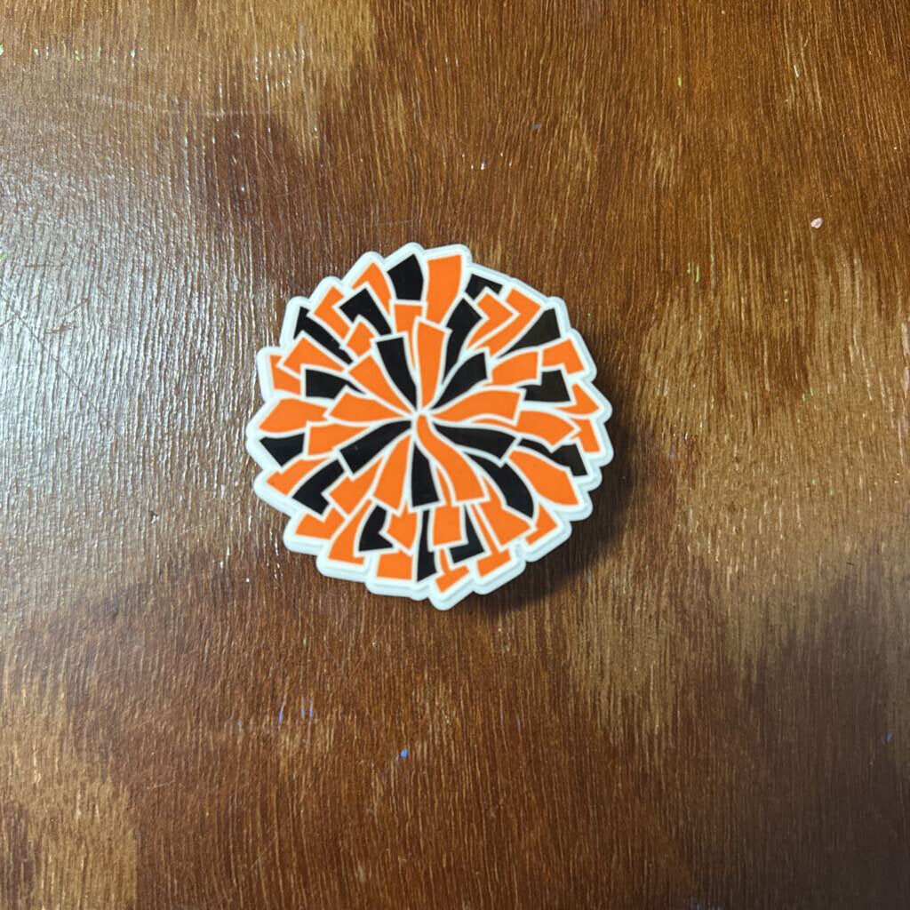 Bogg Charm - Blk/Orange Pom Pom