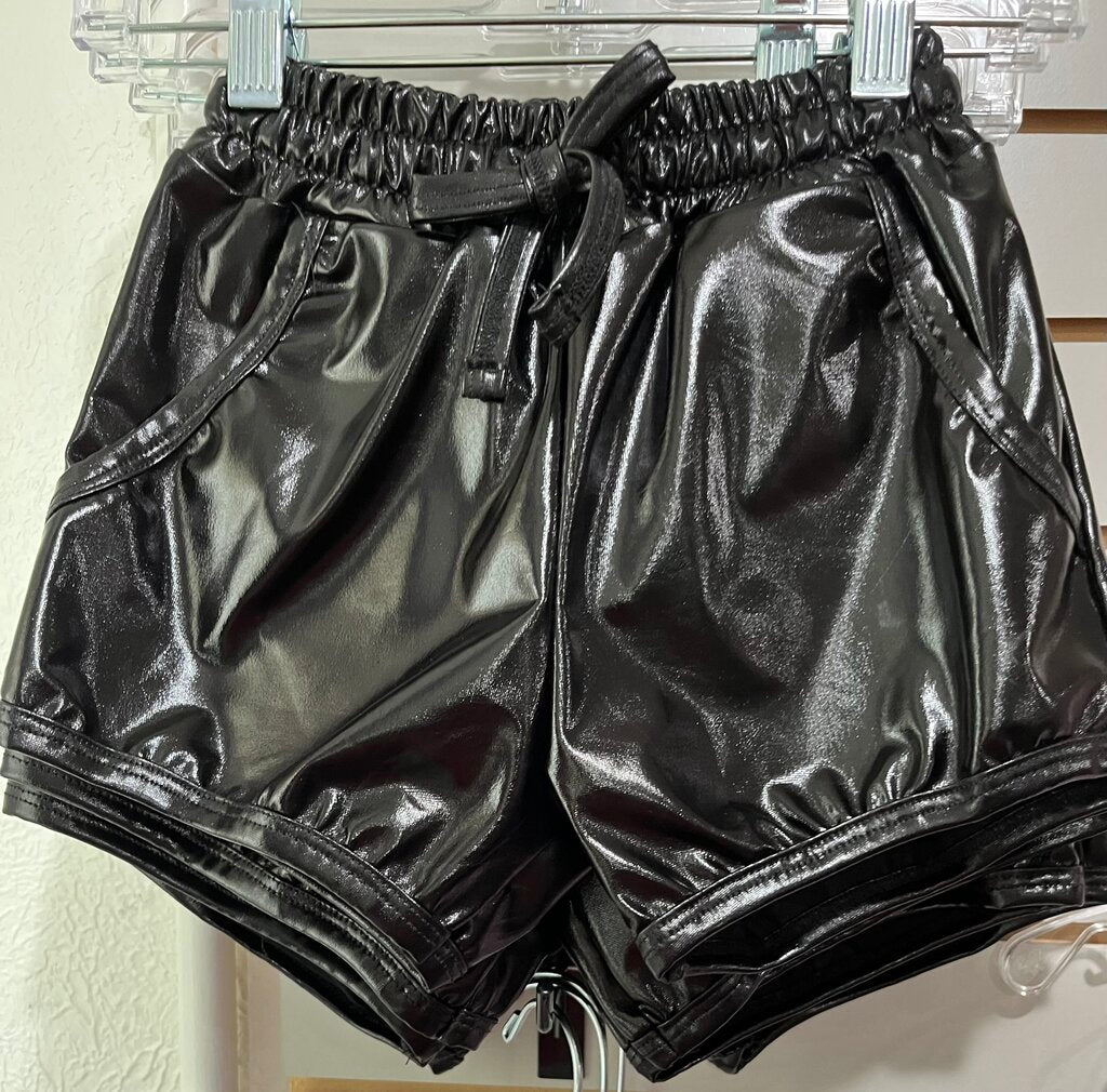 BLACK LASER SHORTS
