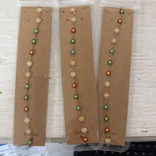 Anklet, Flowers Large