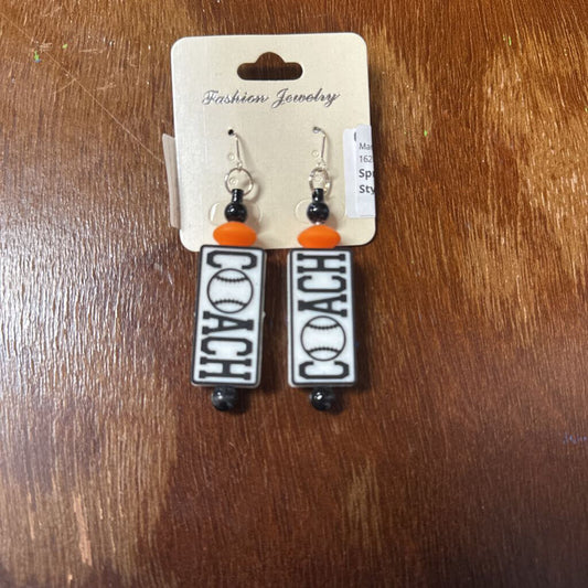 Springtown Earring - Baseball Coach - Style 1