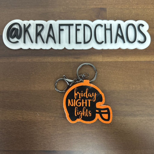 Springtown Leather Keychain - Football Helmet