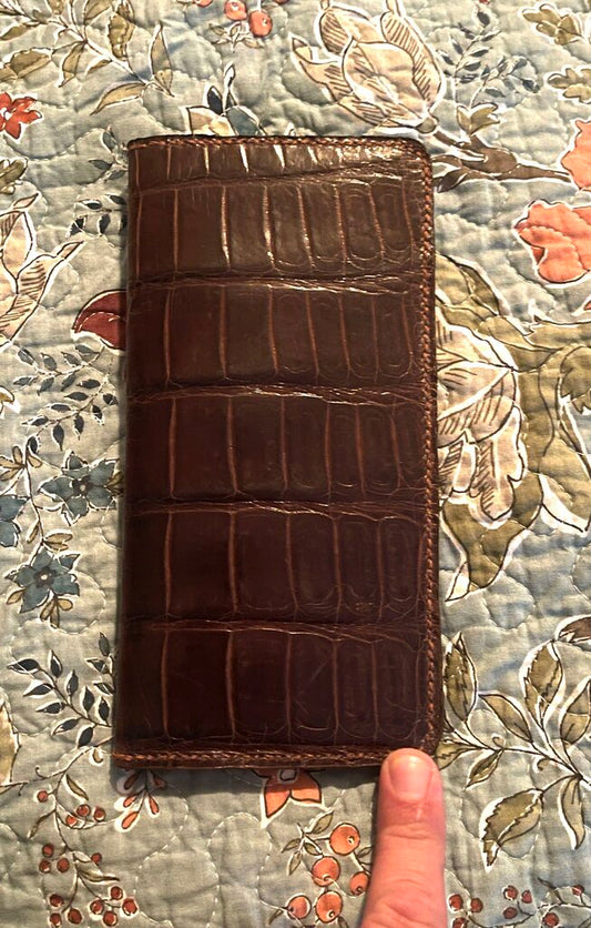 Crocodile Leather cowboy wallet