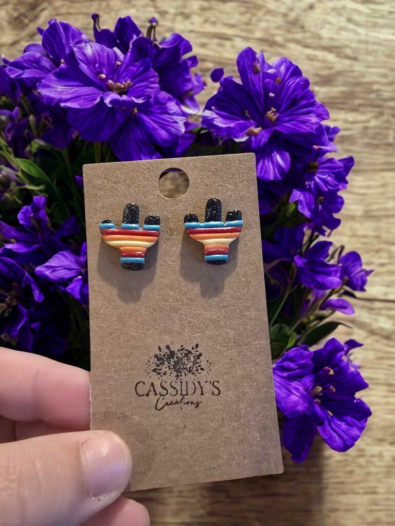 Aztec Cactus Studs