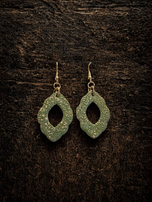 Green & Gold Dangles