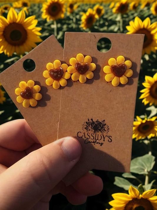 Sunflower Stud Yellow