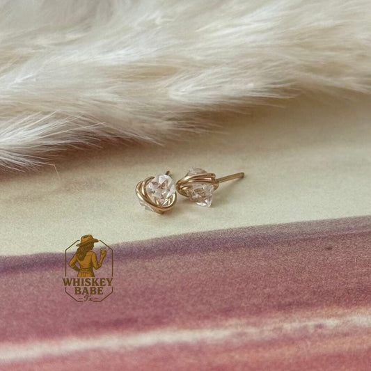 Herkimer Diamond Stud Earrings