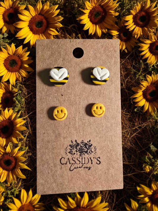 Bee & Happy Studs