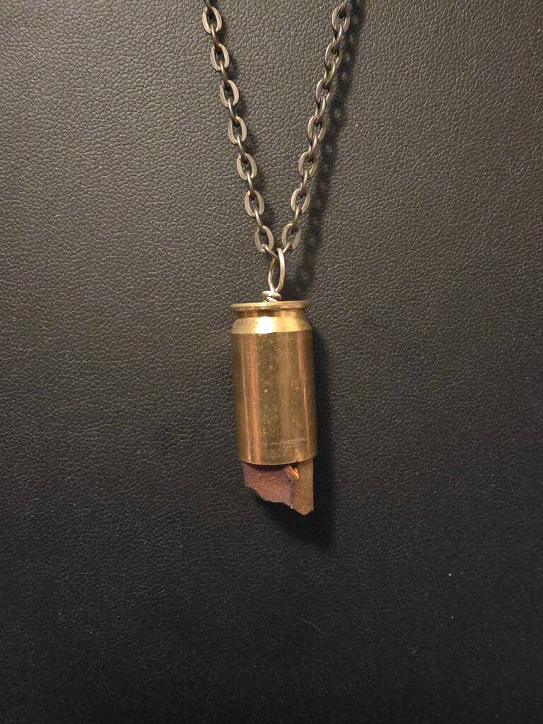 Bullet Casing Necklace-Caramel