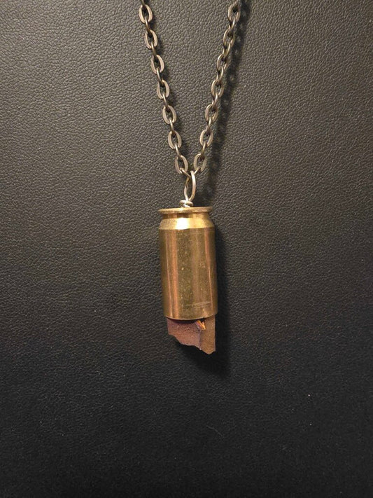 Bullet Casing Necklace-Caramel