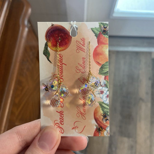 Austrian Crystal set on 24k plated chain