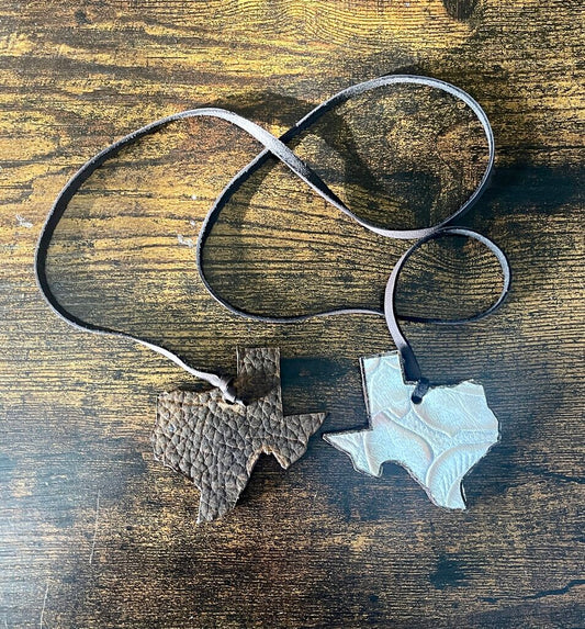 Leather Car Freshie - Double Texas - Strawberry Leather Scent