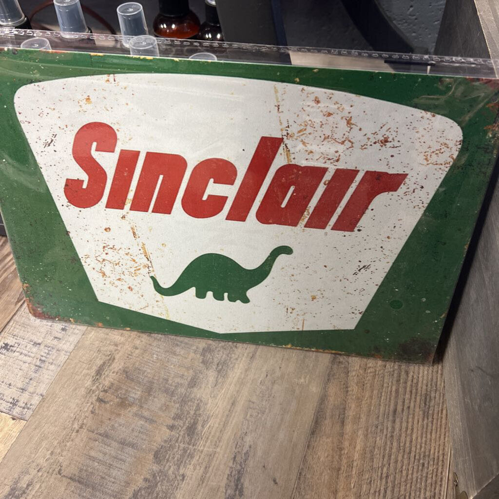Sign, Metal Sinclair 8x12