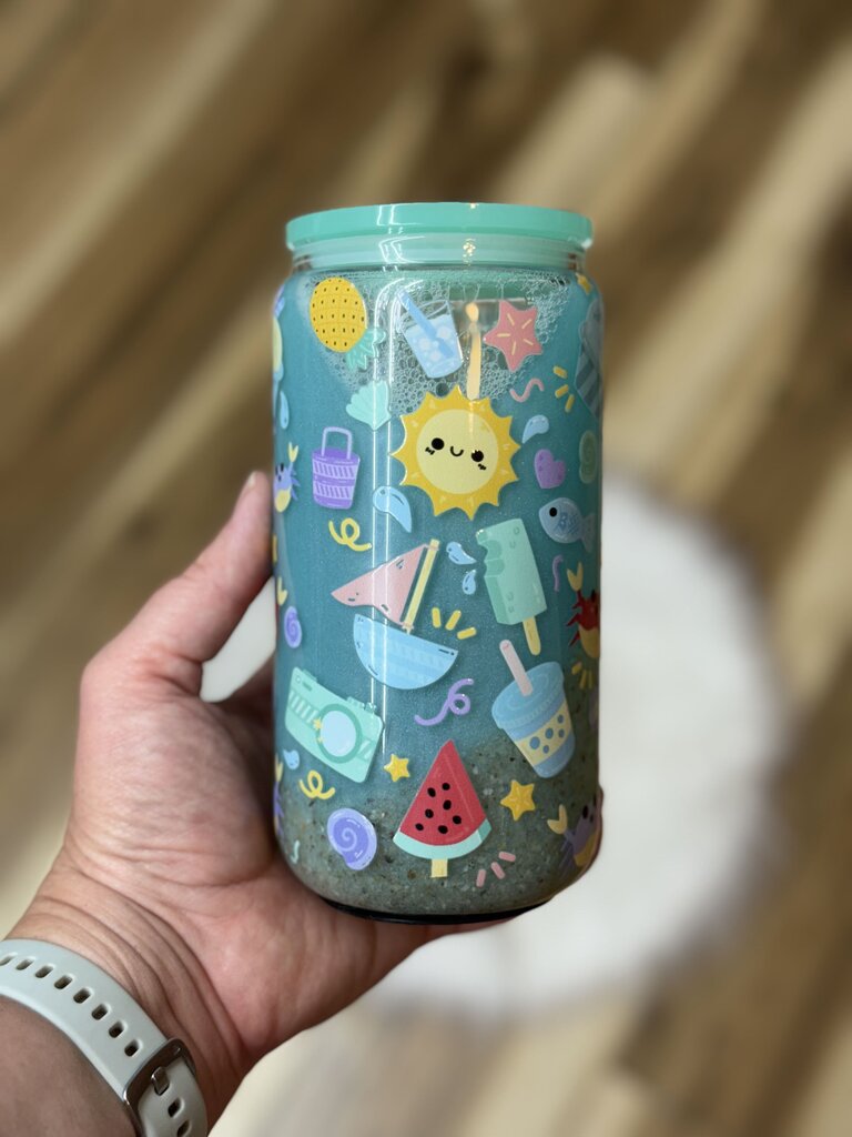 16 oz Snow Globe Beach