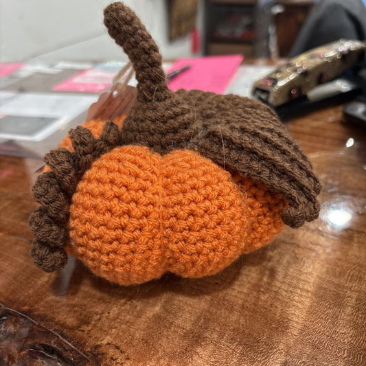 Orange Crochet Pumpkin