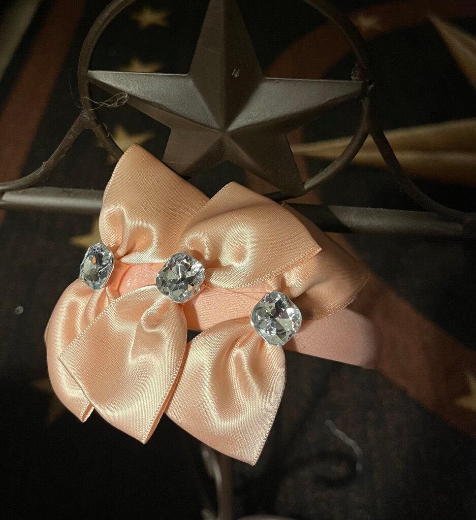 HEADBAND-PINK RIBBON BOW