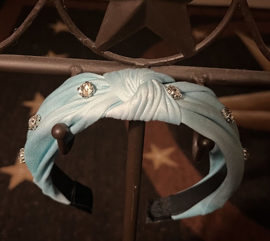 HEADBAND-TEAL KNOT