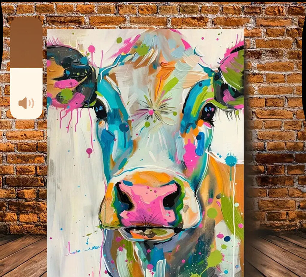 Picture, Colorful Cow