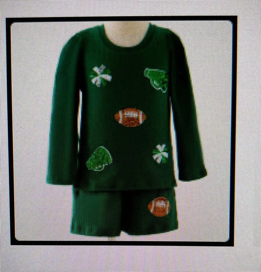 GREEN SPARKLE CHEER SET-4