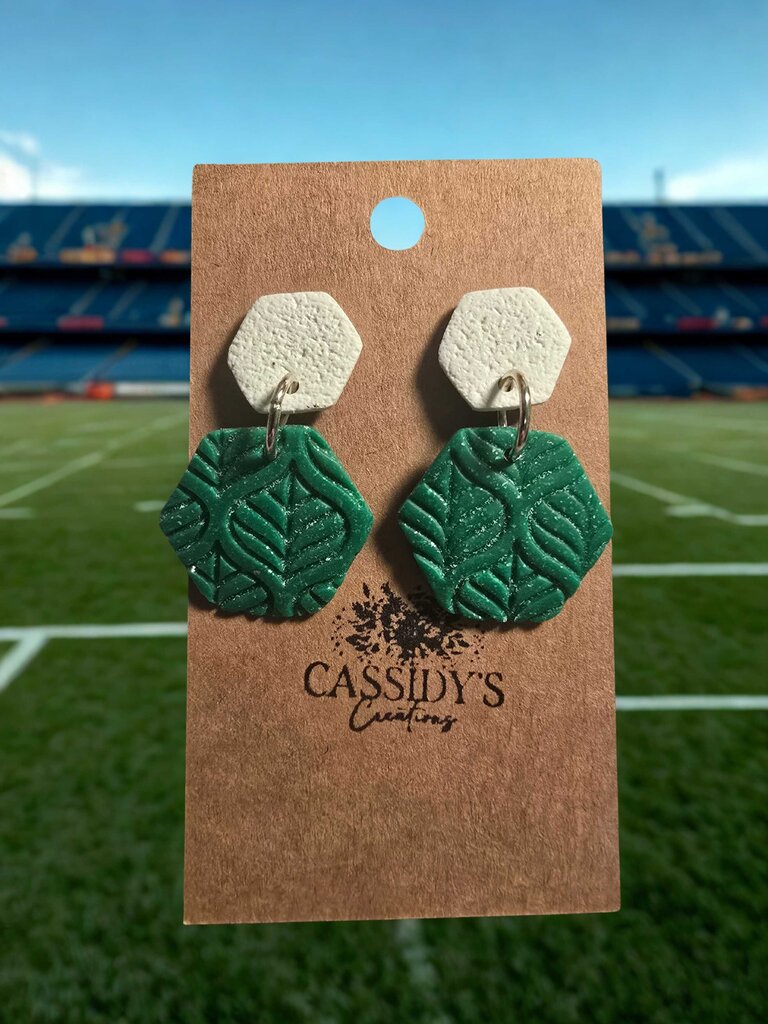 Hornets Grn/White Hexagon