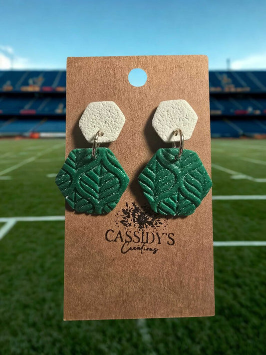 Hornets Grn/White Hexagon