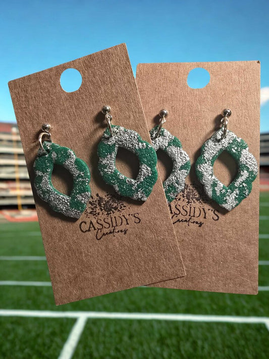 Hornets Green/Silver Dangle