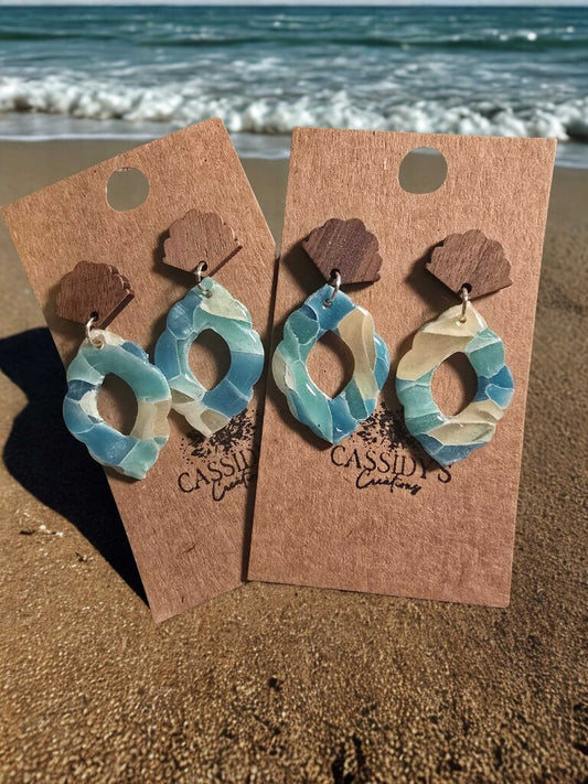 Ocean Mosaic Dangles