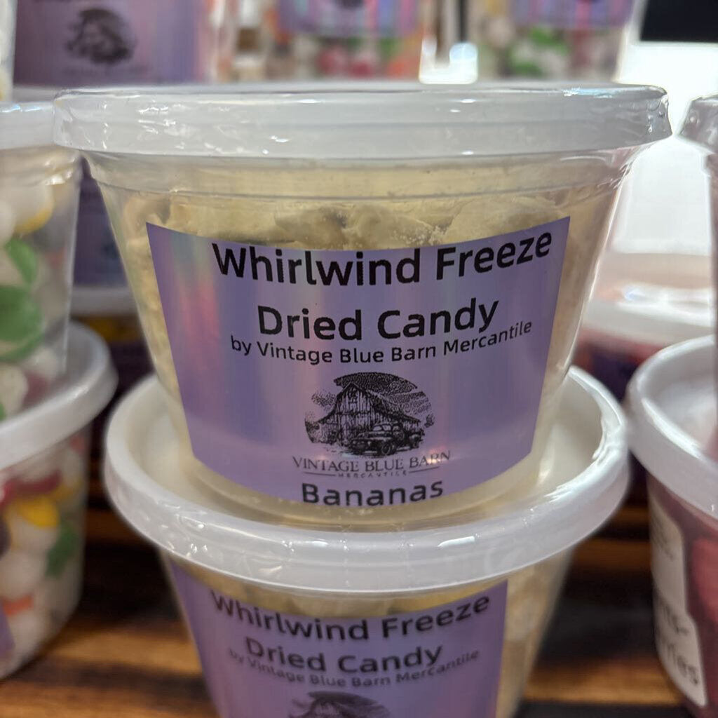 Freeze dried bananas