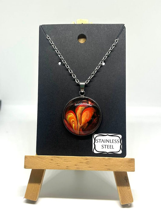 Acrylic Art Pendant Round