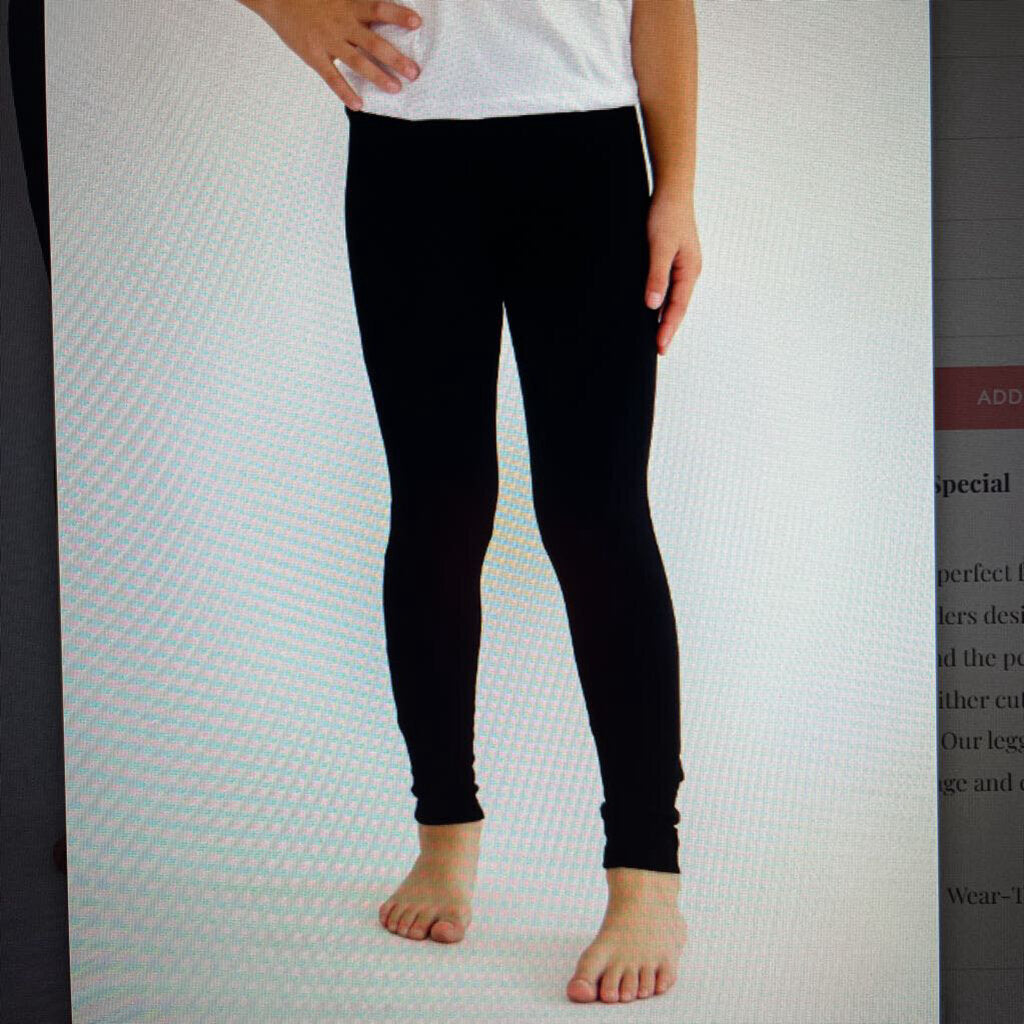 BLACK LEGGINGS-4T