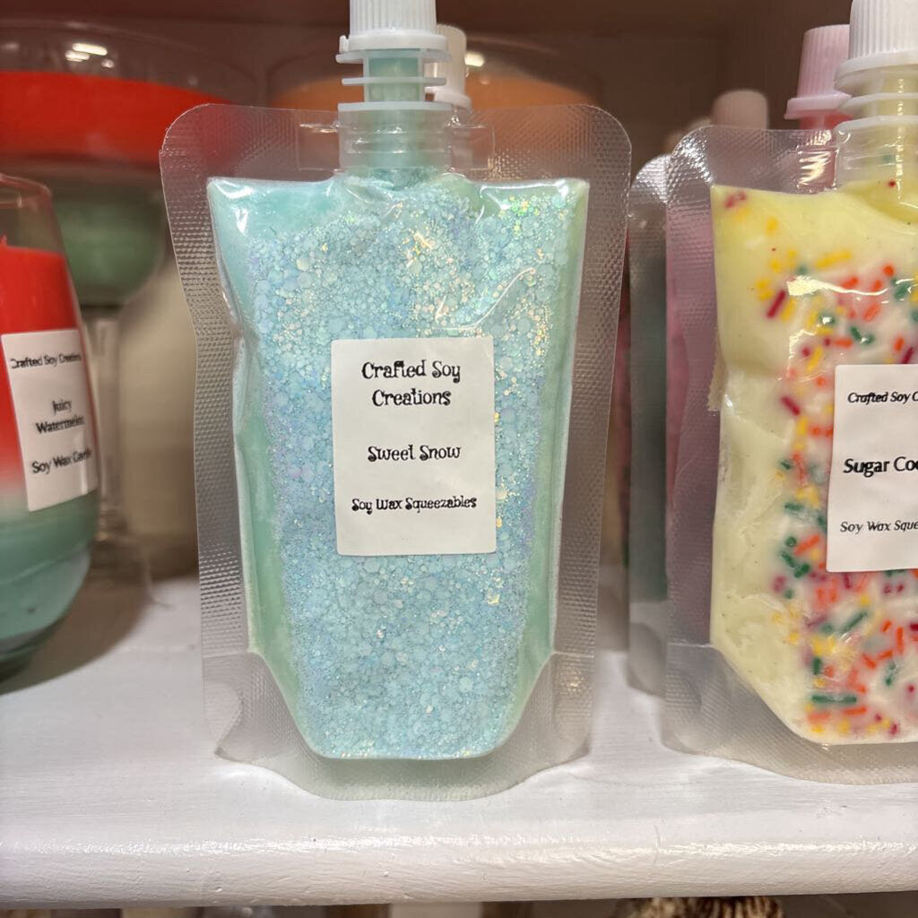 Sweet snow squeezable