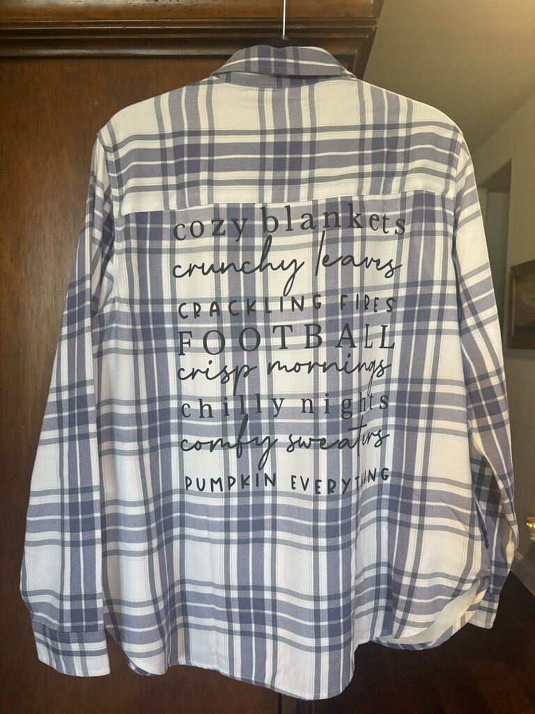 Shirt, Flannel "Cozy Blankets, etc"