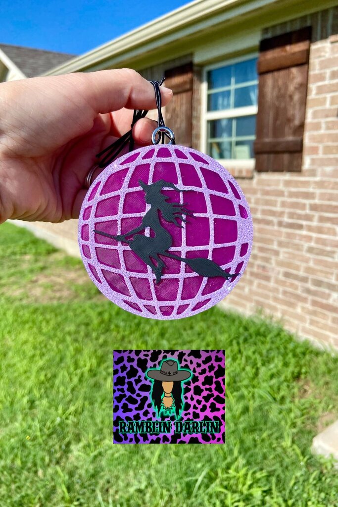 Disco Ball Witch Freshie in Jamaica Me Crazy Scent