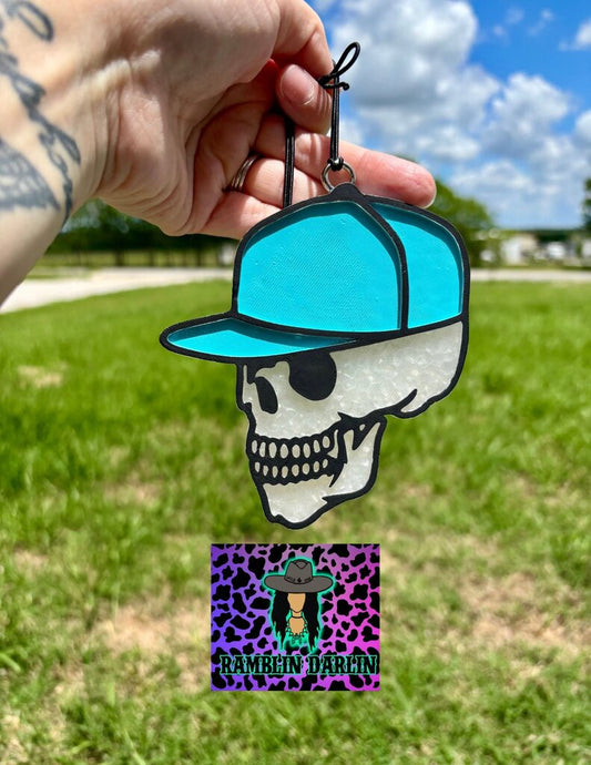 Skull in Hat Freshie in Bad Country Boy Scent