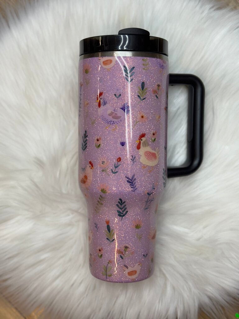 40 OZ TUMBLER - CHICKENS