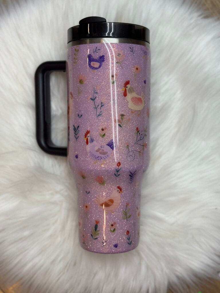 40 OZ TUMBLER - CHICKENS